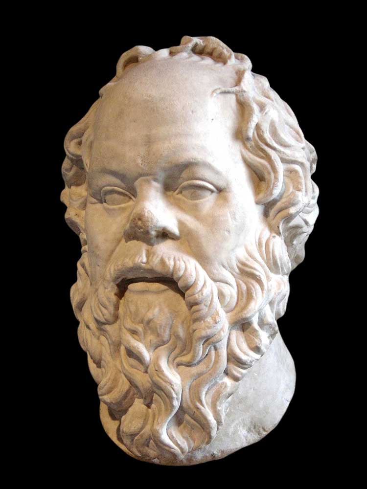 marble bust socrates