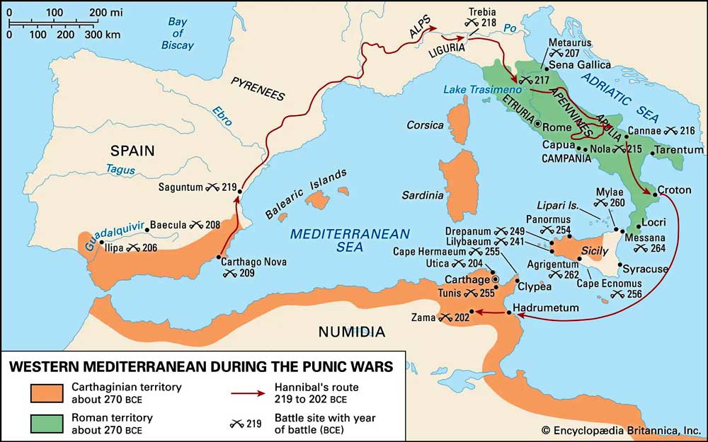mediterranean punic wars