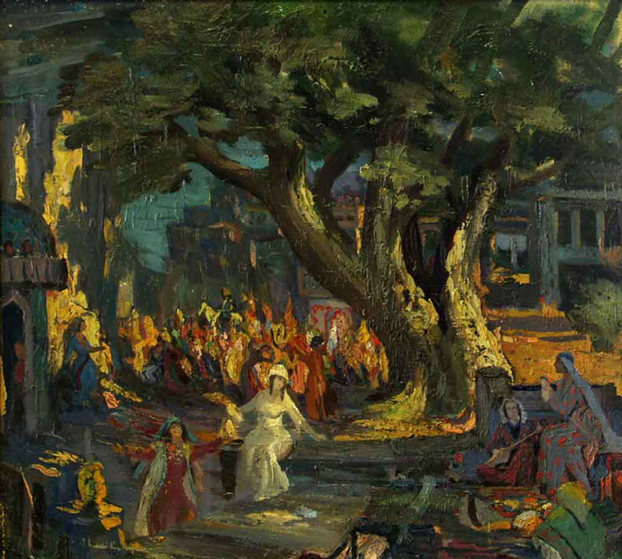 mose toidze king tamar painting