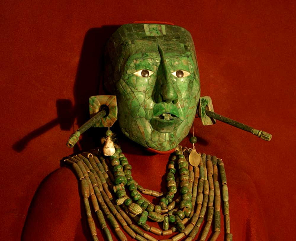 pakal jade mosaic death mask