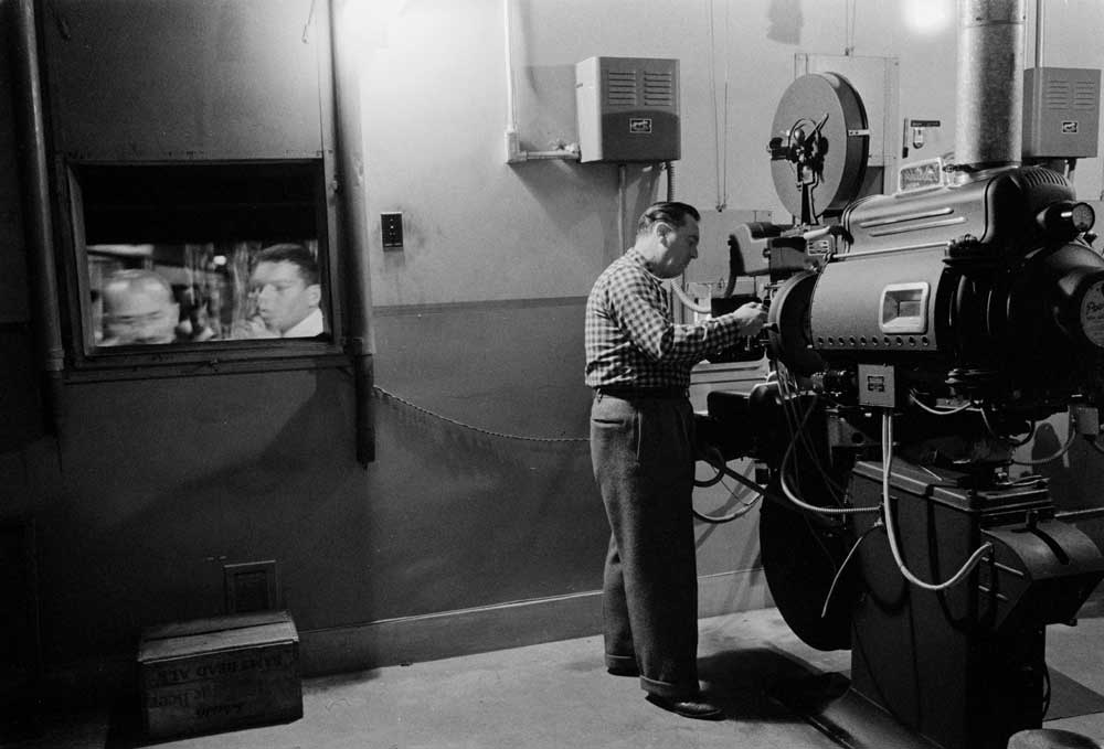 projector movie theater 50s