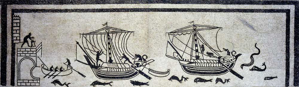 rimini mosaic ships ancient mariners