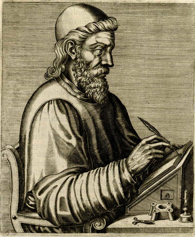 saint bede print engraving