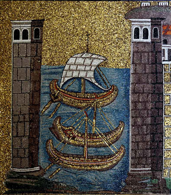 ships classis ravenna mosaic ancient mariners