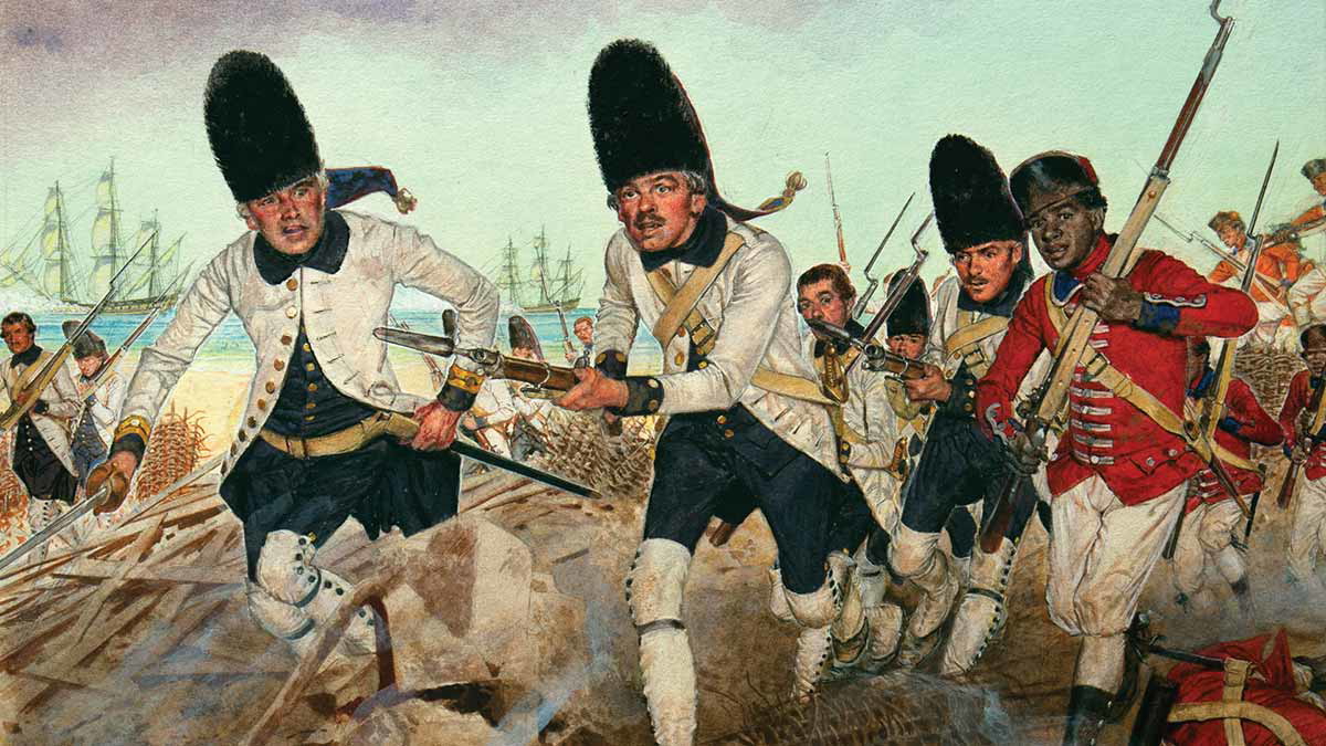 spanish infantry charge gulf coast painting