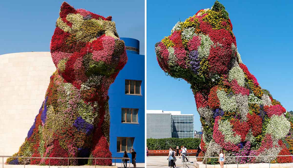 why did jeff koons make a giant puppy