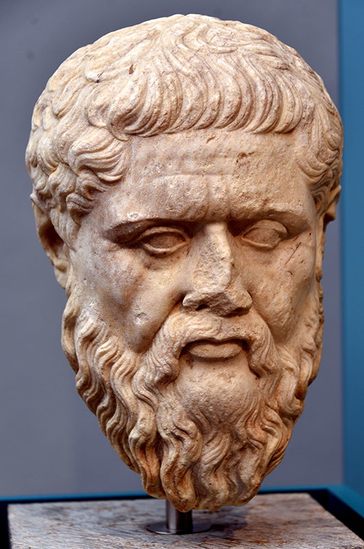 Marble bust of Plato