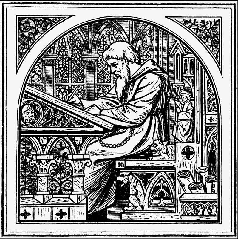 Monk Writing Desk