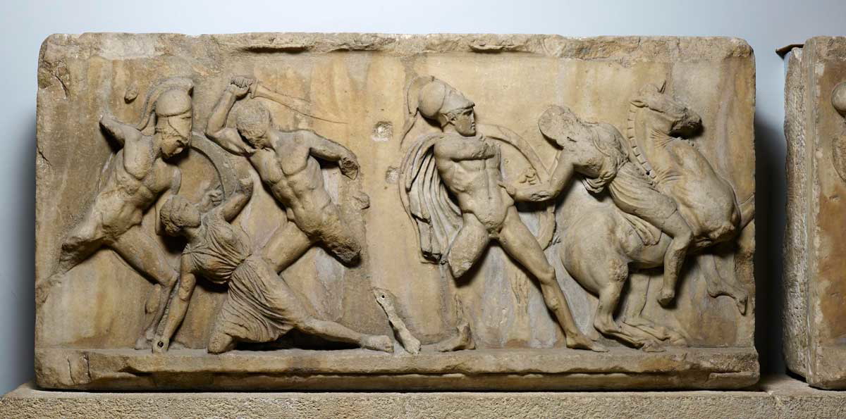 amazon detail mausoluem halicarnassus frieze