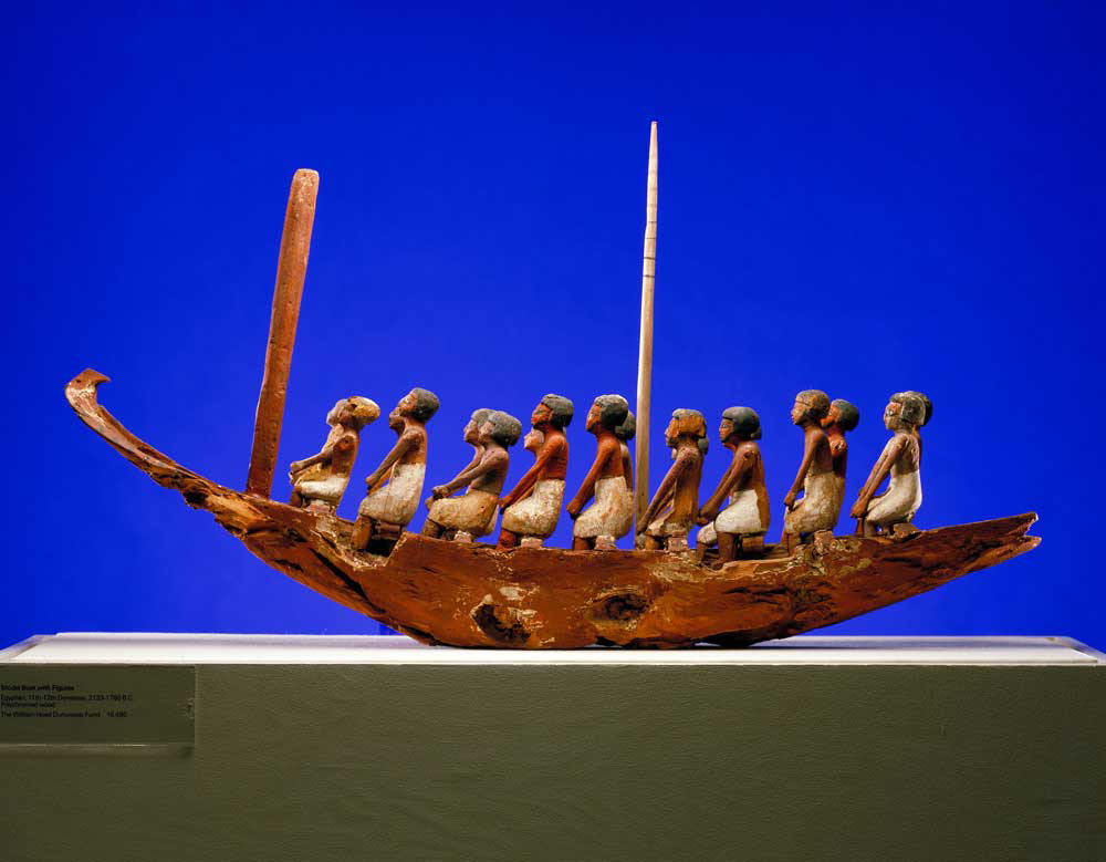 ancient egyptian funerary boat votive offering
