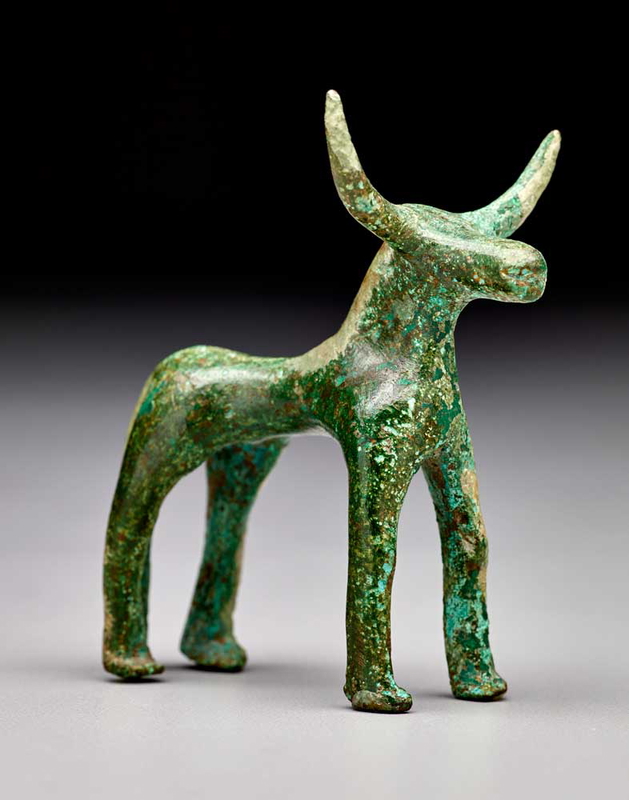 ancient greek bull figurine votive offering