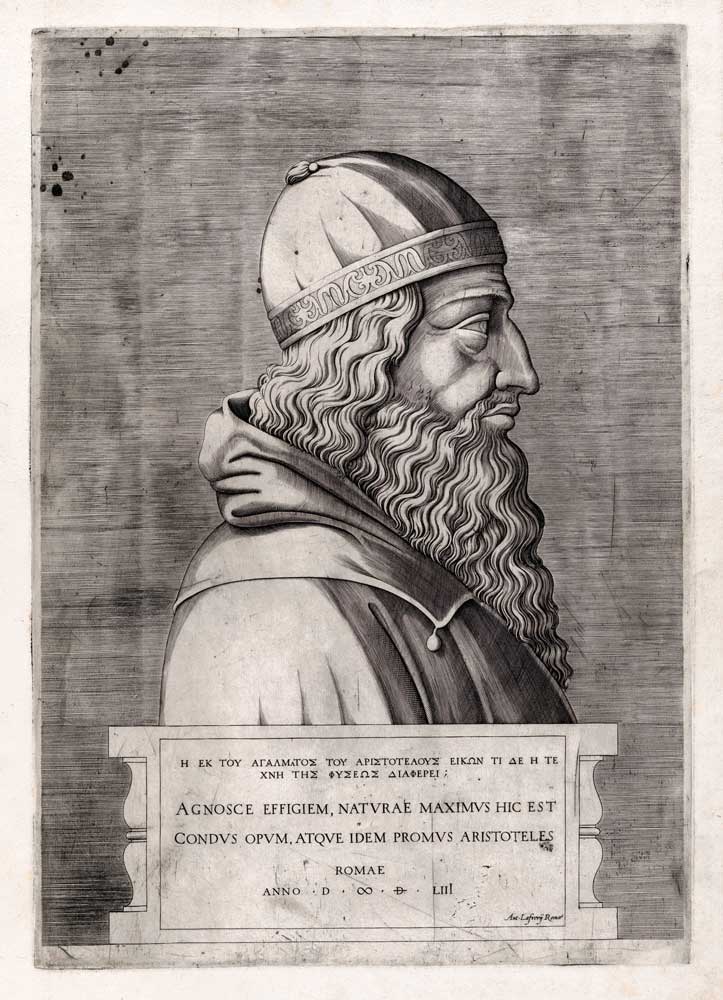 aristotle illustration black and white