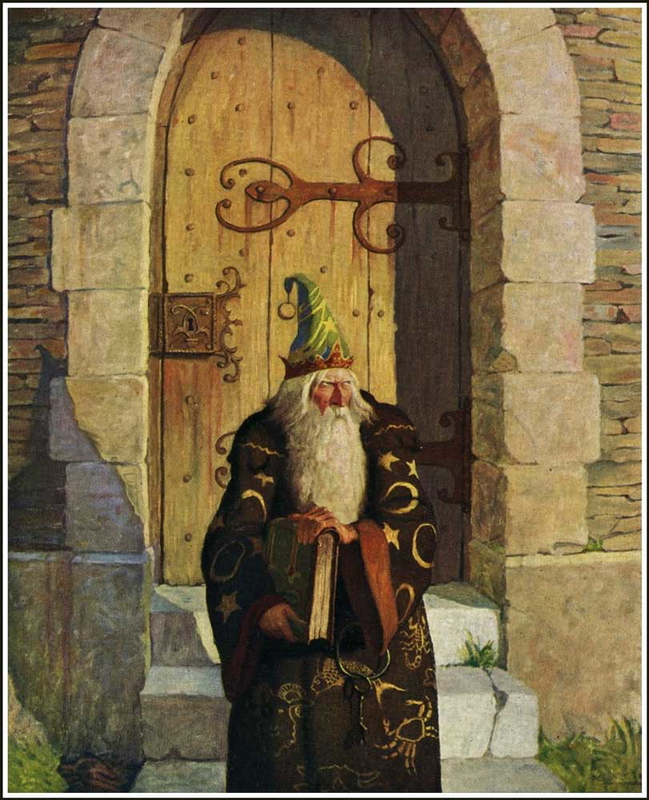 author unknown mysterious stranger illustration