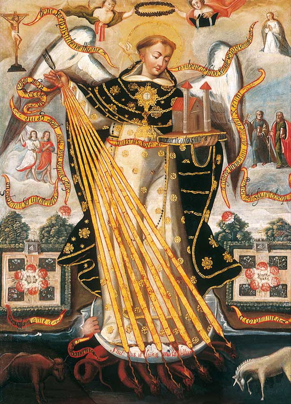 author unknown st thomas aquinas painting