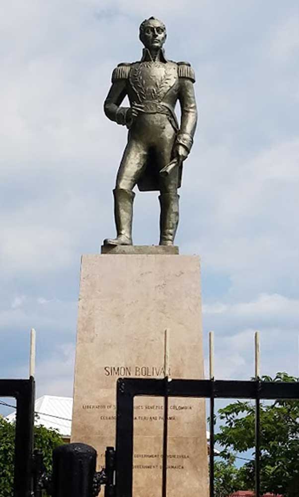 bolivar statue kingston