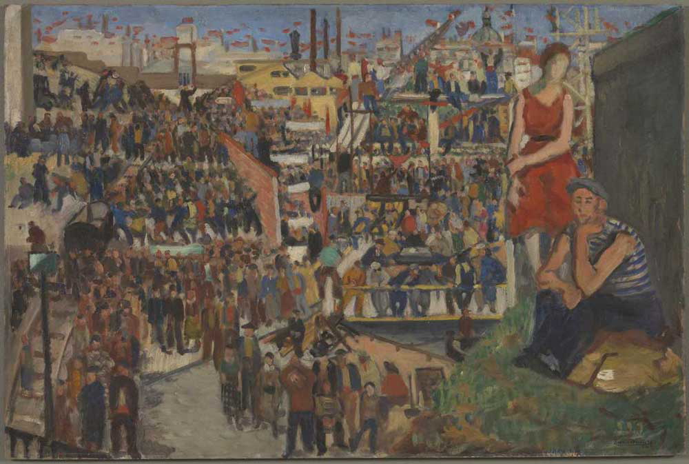 boris taslitzky strikes of june painting