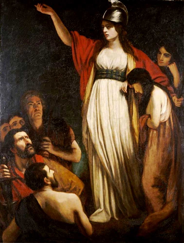 boudica haranging the britons celtic warrior