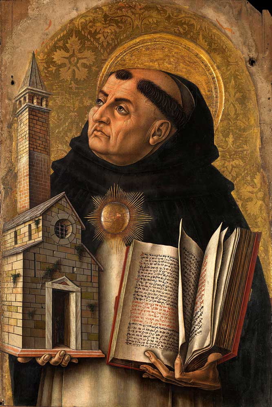 carlo crivelli St thomas aquinas painting