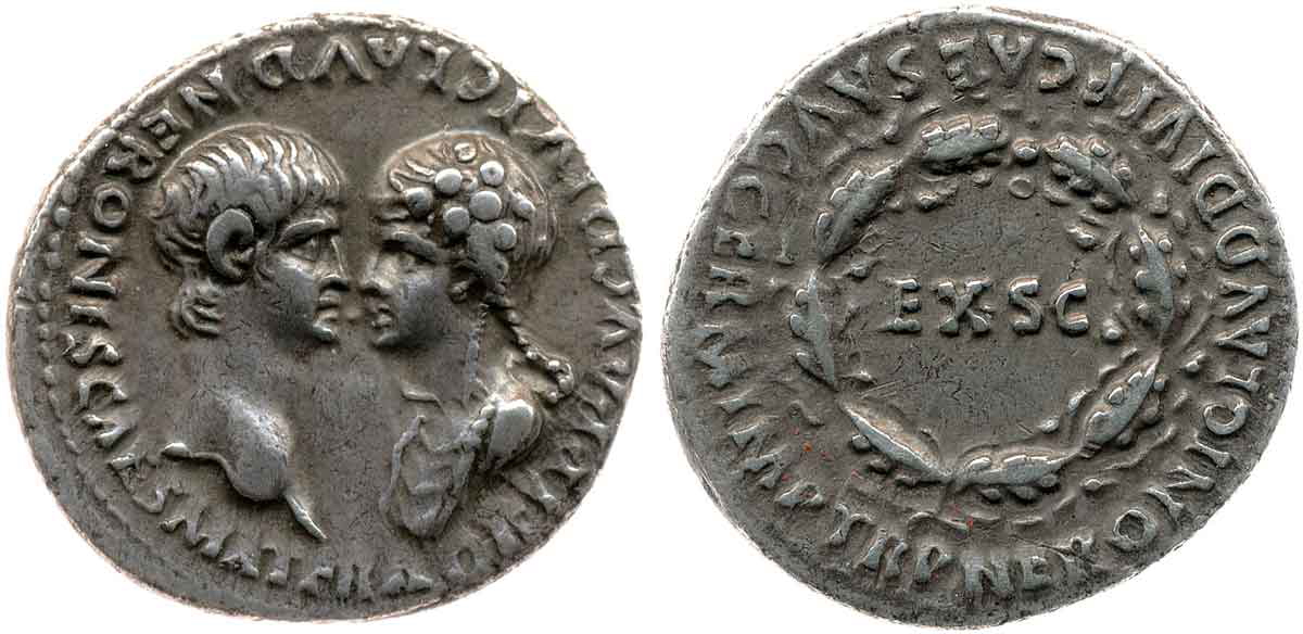 coin agrippina emperor nero