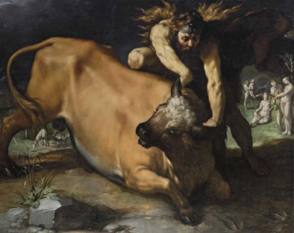 cornelis haarlem painting hercules achelous