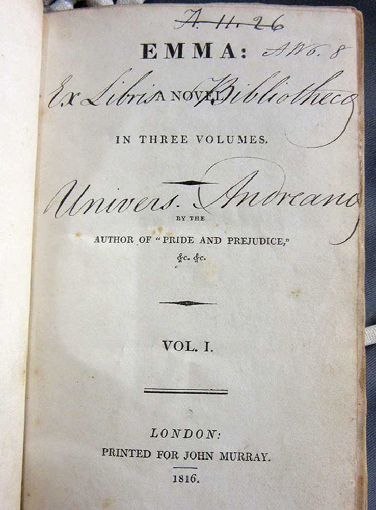 emma jane austen first edition