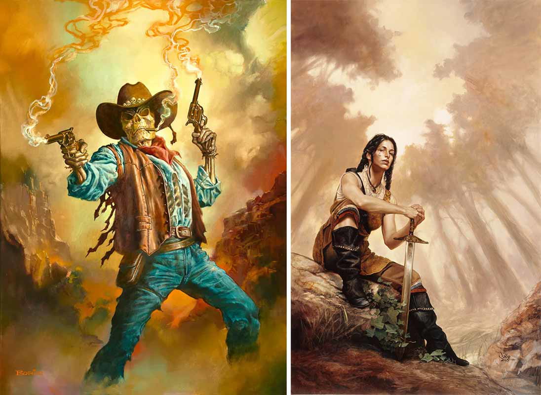 fantasy art gunslinger by vallejo sword ivy bell