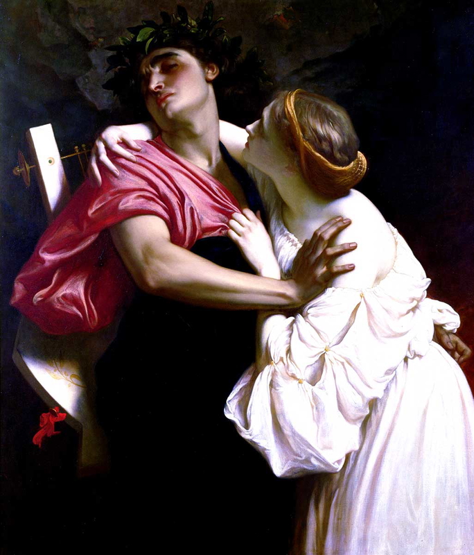 frederic leighton orpheus and eurydice 1864