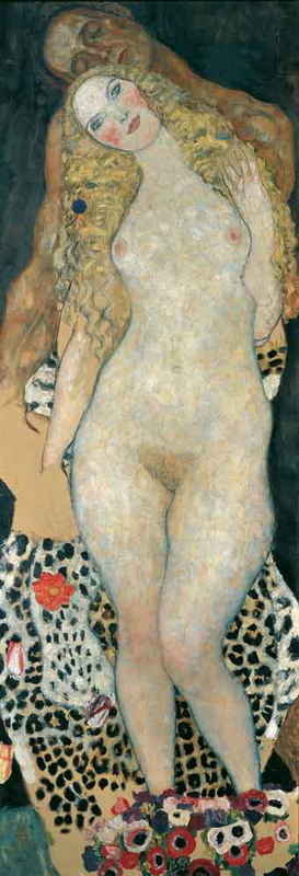 gustav klimt adam and eve painting