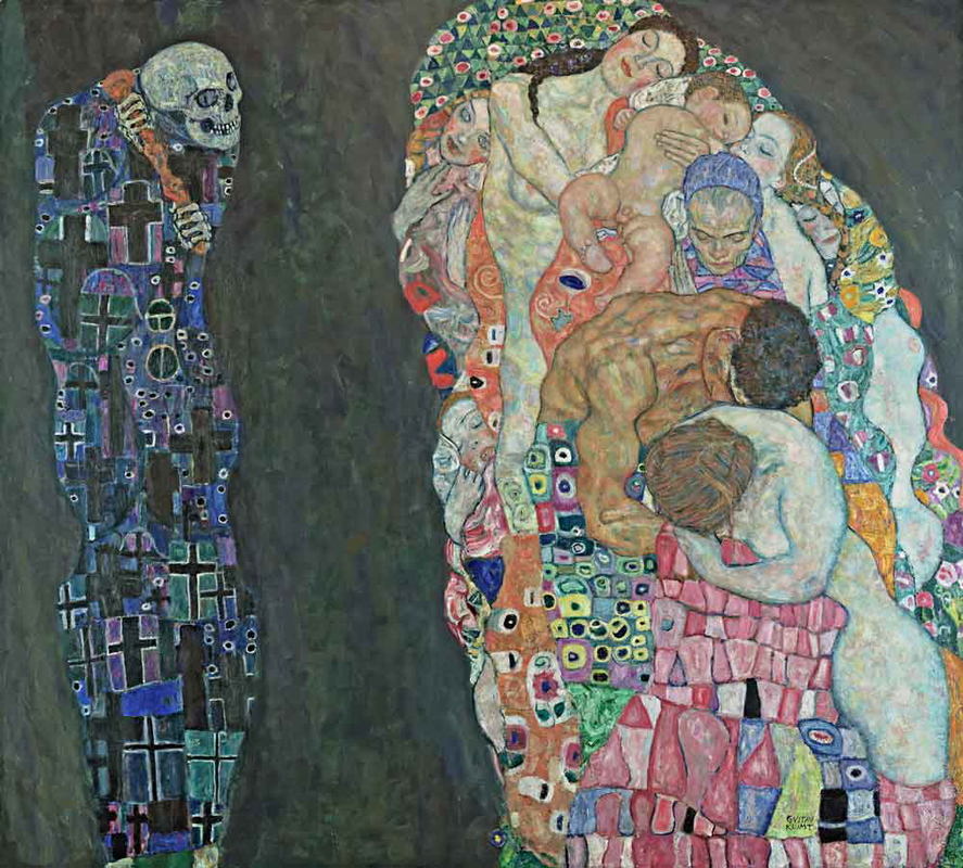 gustav klimt life and death painting