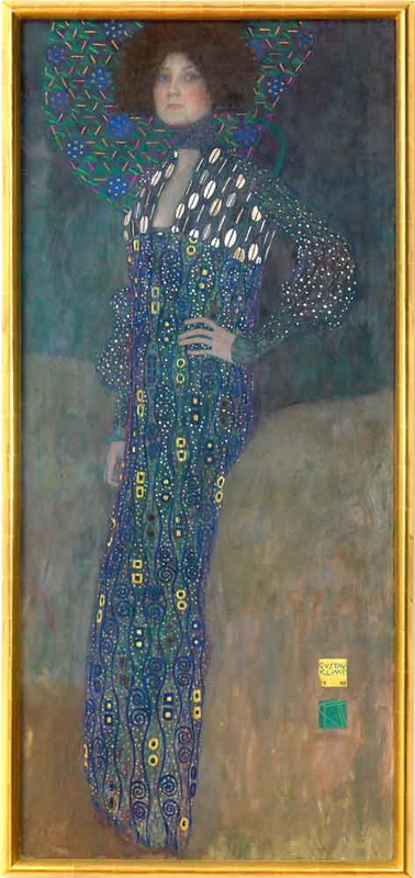 gustav klimt portrait of emilie floge