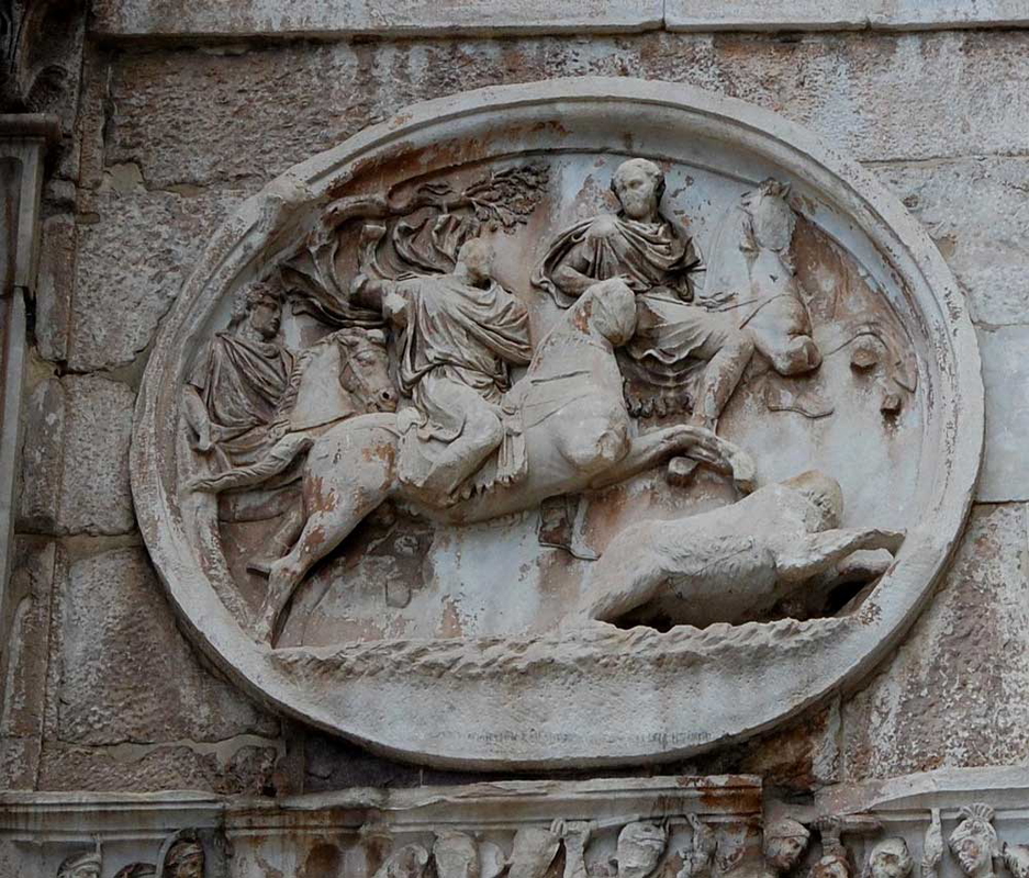 hadrian famous horse relief