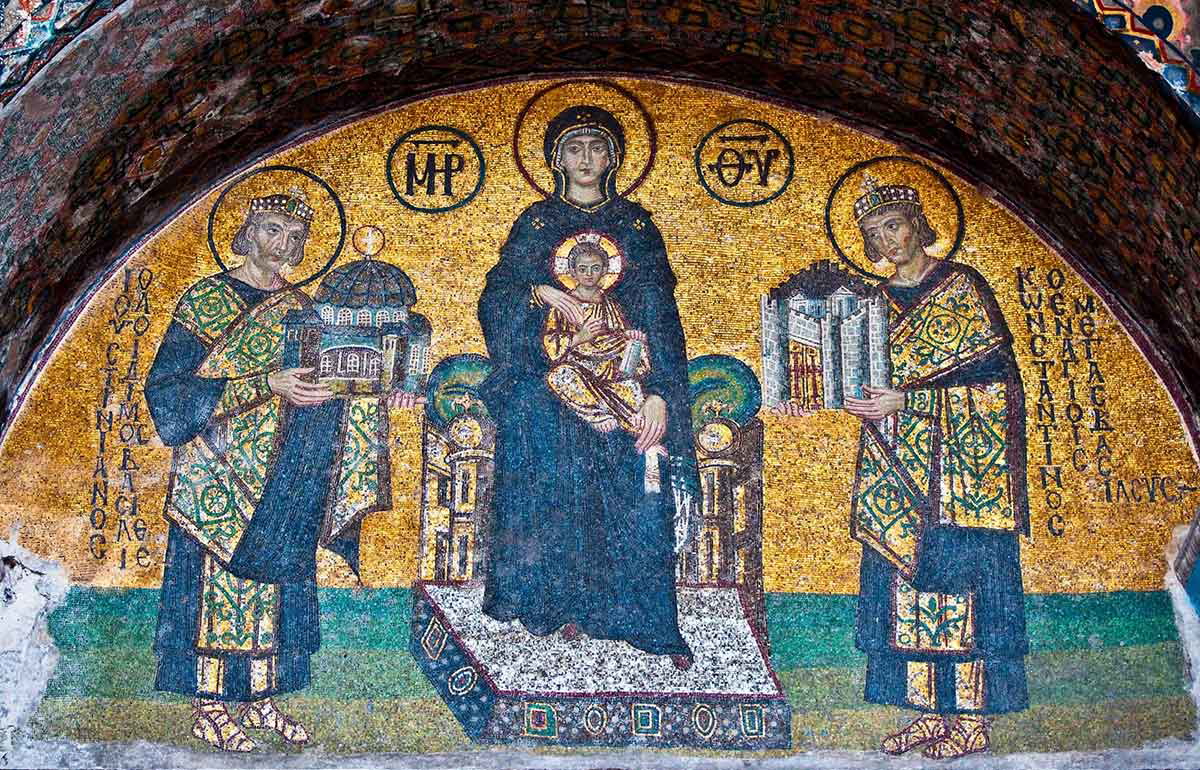 constantinople hagia sofia mosaics
