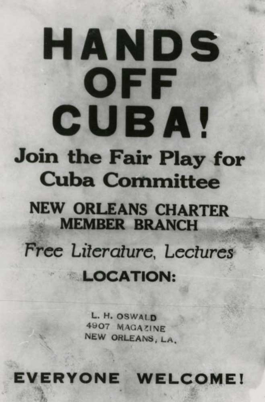 hands off cuba flyer pro castro oswald