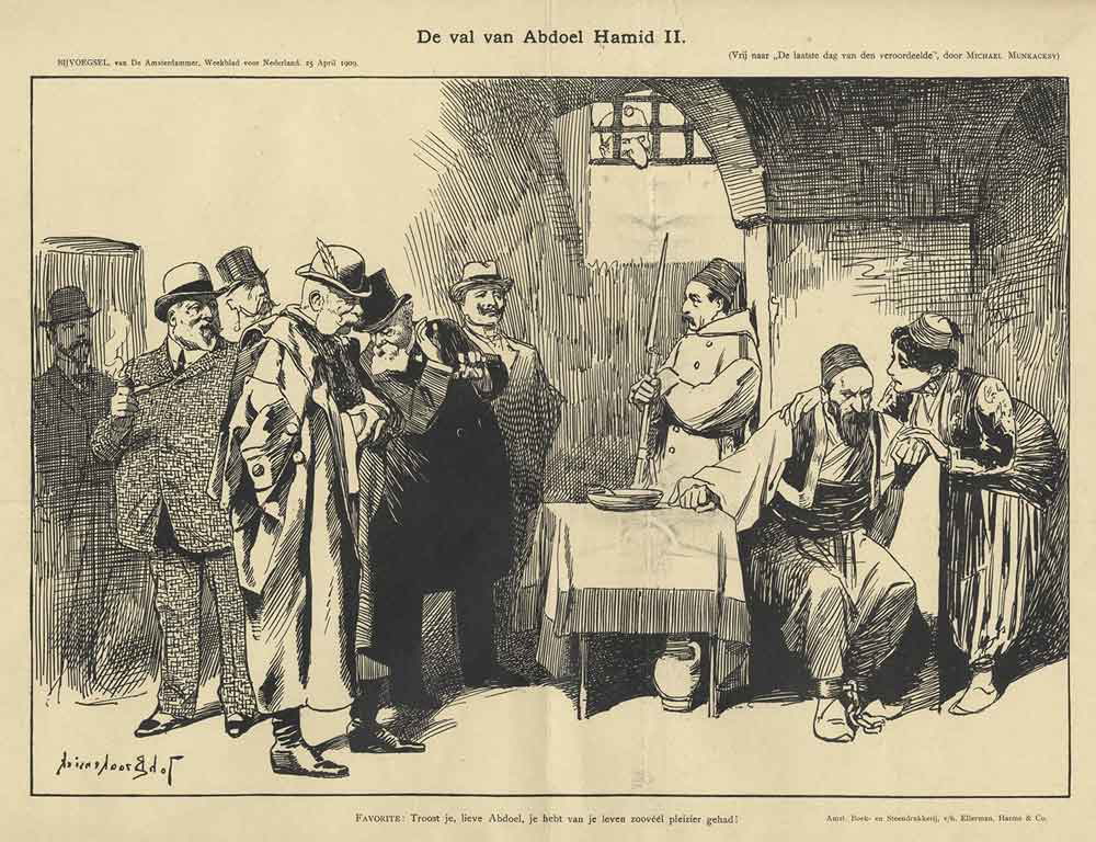 imprisoned ottoman sultan cartoon