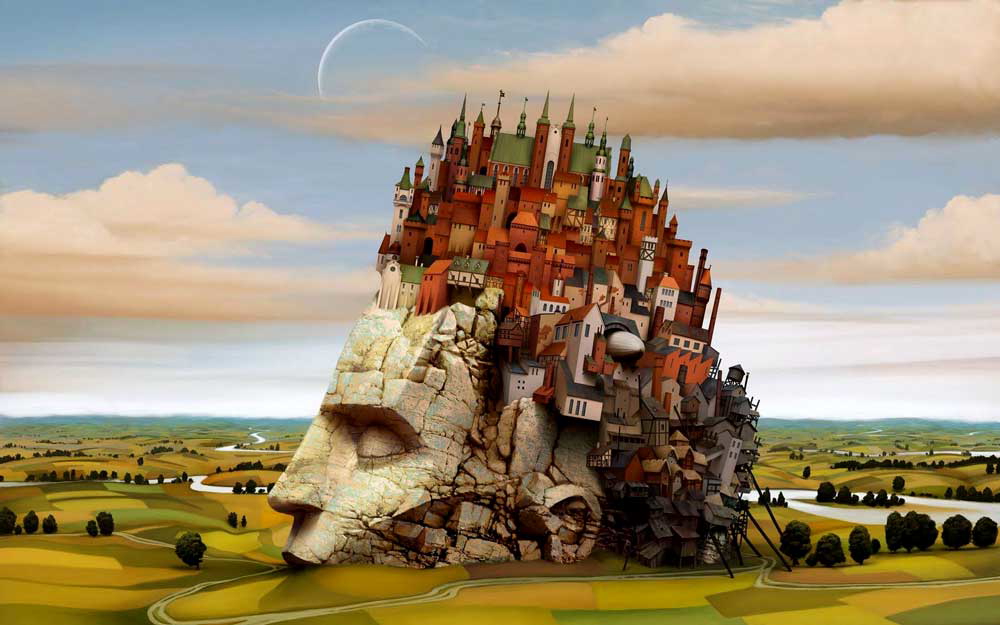 jacek yerka utopia painting