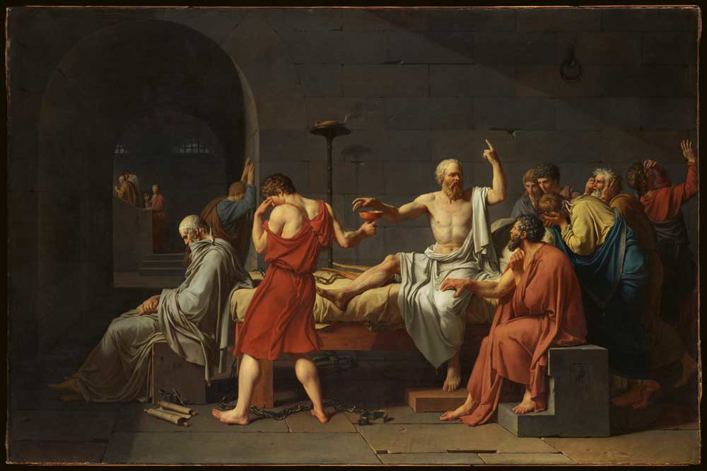 jack louis david death of socrates
