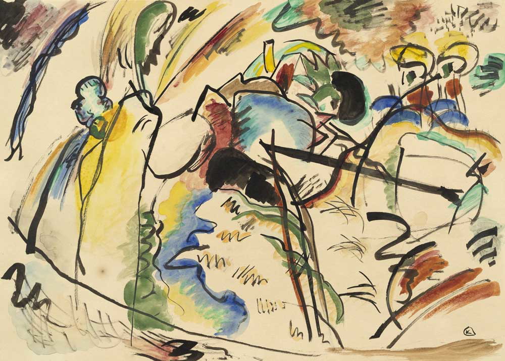 kandinsky white form painting