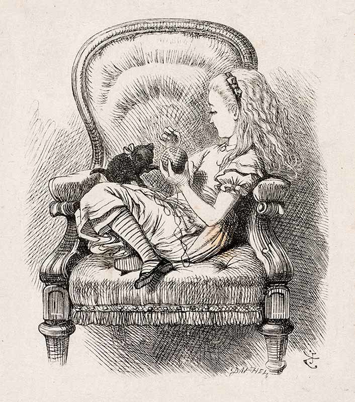 lewis caroll john tenniel through looking glass proof