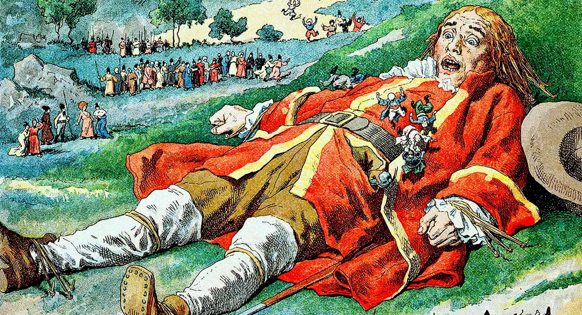 lix scene gullivers travels painting