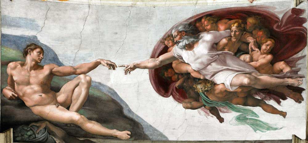 michelangelo creation of adam painting