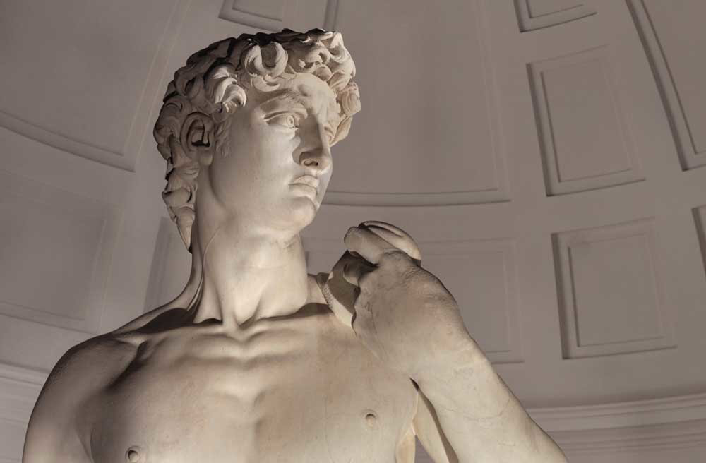 michelangelo david sculpture marble detail