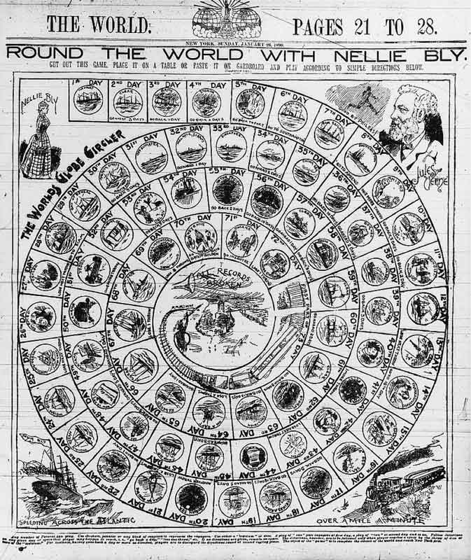 nellie bly new york world newspaper game