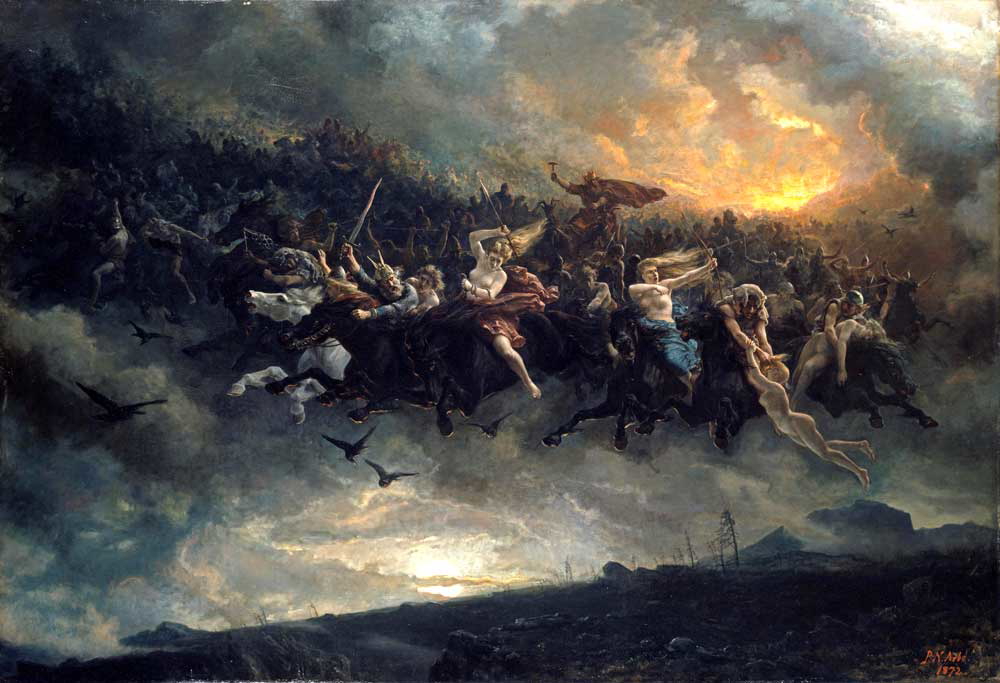 odin valkyrie painting