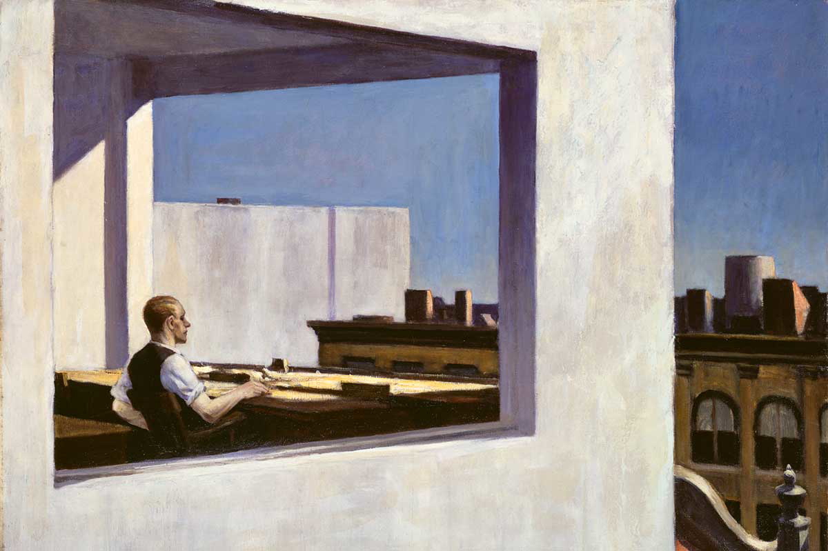 office in a small city edward hopper