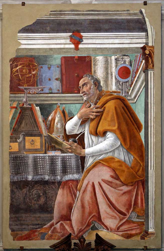 sandro botticelli sant_agostino painting