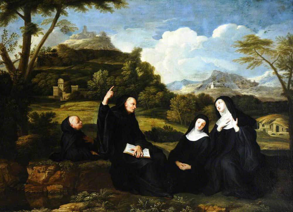 st scholastica painting