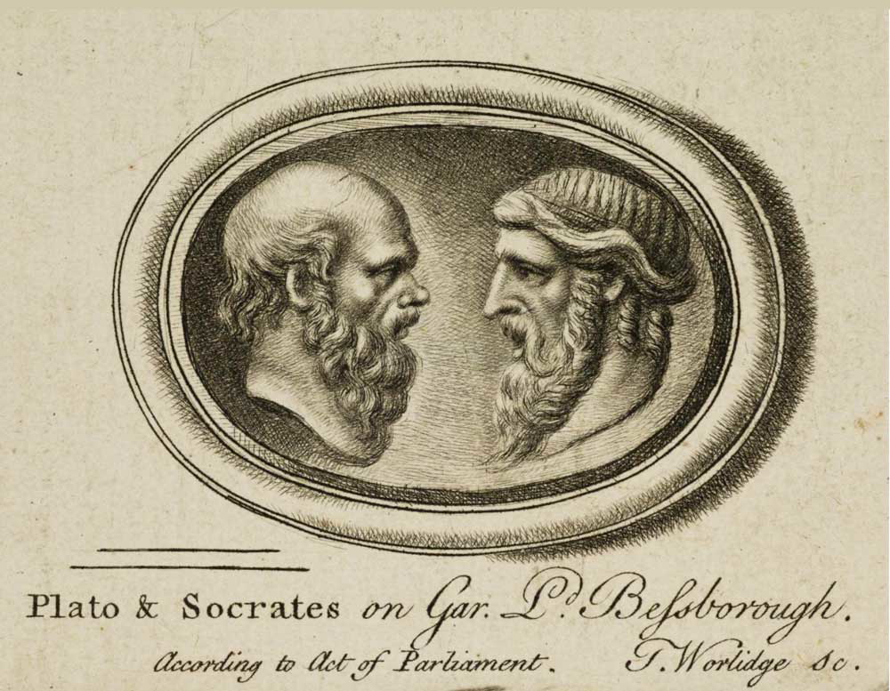 thomas worlidge plato socrates painting
