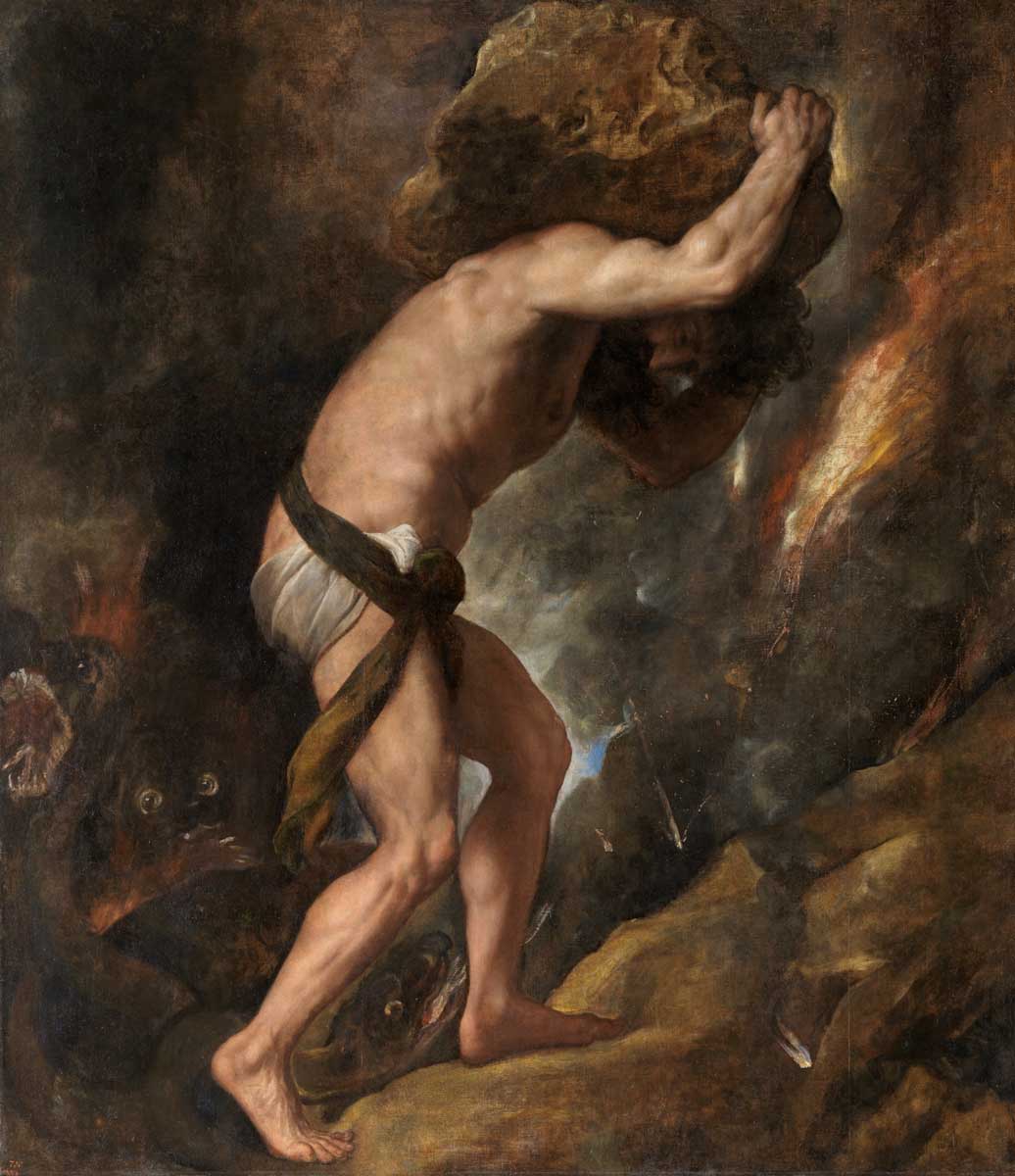 tiziano vecelio sisyphus painting