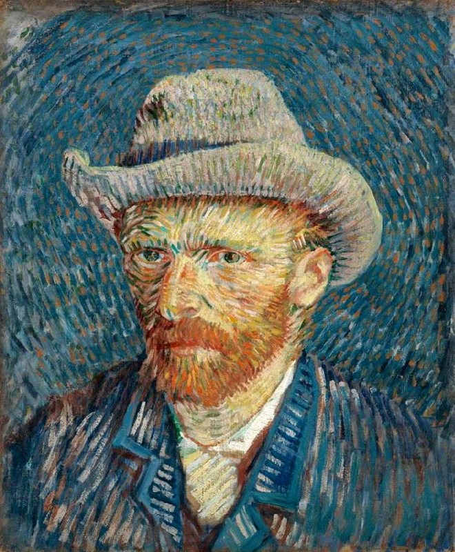 van gogh self portrait painting