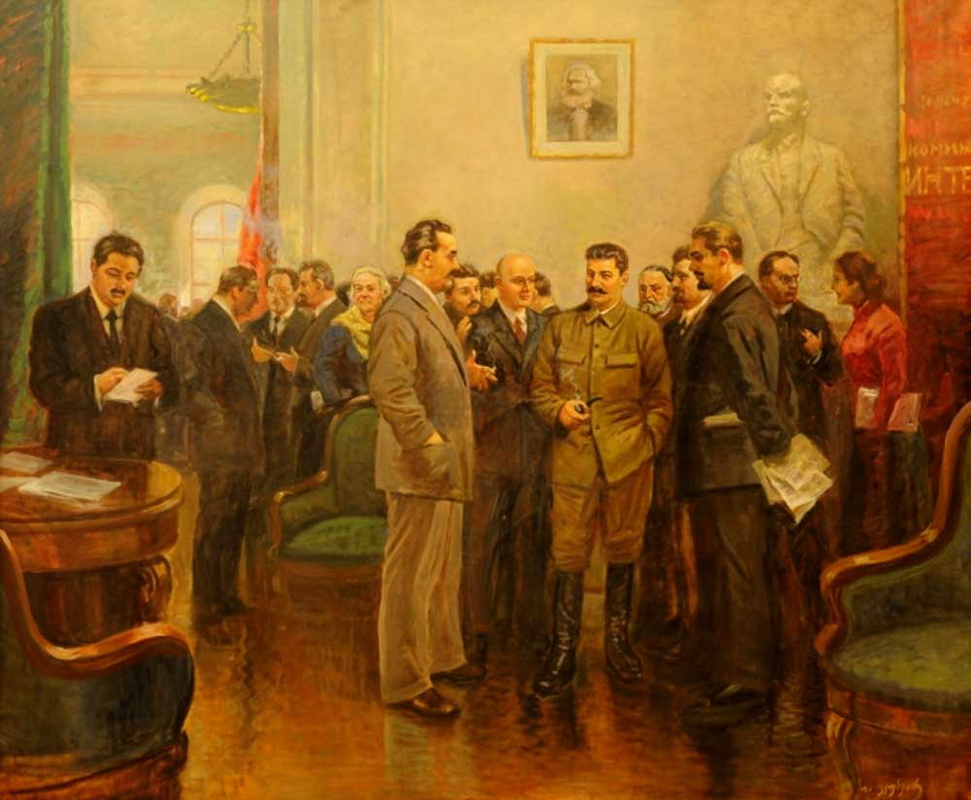 vefkhvadze joseph stalin comintern painting